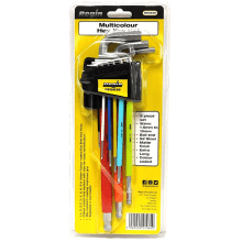 Regin Multicoloured Hex Key Set 9PCs