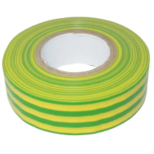 Regin PVC Insulation Tape 20M - Green/Yellow 20 Metre Roll Flame Retardant. One Per Pack